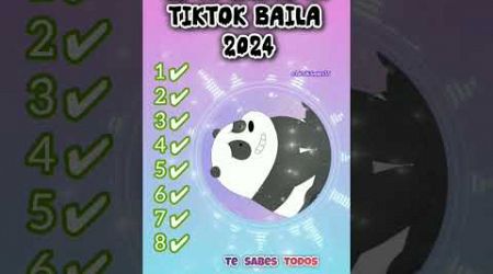 SI TE SABES EL TIKTOK BAILA! 2024│Nuevos Trends De TikTok│BAILANDO TIK TOK #2024 #tiktok