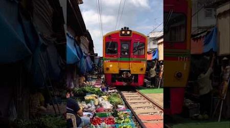 Maeklong Railway Market in Thailand 