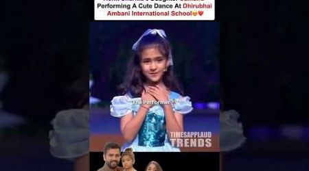 Rohit Sharma&#39;s daughter Samaira performing a cute dance at Dhirubhai Ambani International School