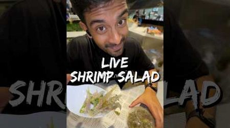 Unbelievable!! I Ate LIVE SHRIMP in Bangkok!! 