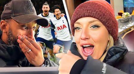 STUNNED! Flex &amp; Abbi At Spurs Hospitality For Cup Night | Vlog | Tottenham 4-3 Man United