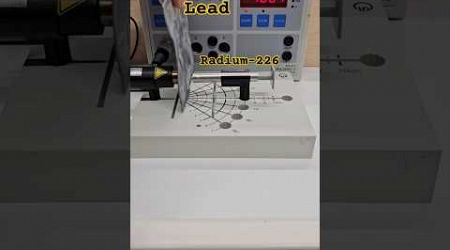 Shielding radiation with lead #experiment #physics #science #radioactive #education