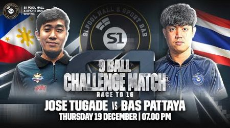 9 BALL : 2 players tournament Race to 16 : JOSE TUGADE (PHI) vs BAS PATTAYA (THA)