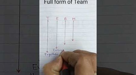 Full form of Team# reels# shorts# online# education# ytshorts# simple English with pranay# learning#