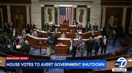 Government shutdown: House passes funding bill, sends to Senate