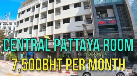 GREAT VALUE 7,500BHT MONTHLY SERVICED CENTRAL PATTAYA ROOM HIGH SEASON REVIEW - SN APARTMENT