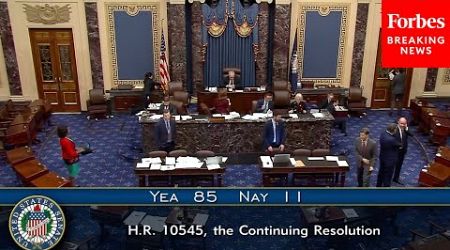 BREAKING NEWS: Senate Passes Continuing Resolution Bill To Fund Government And Avoid Shutdown