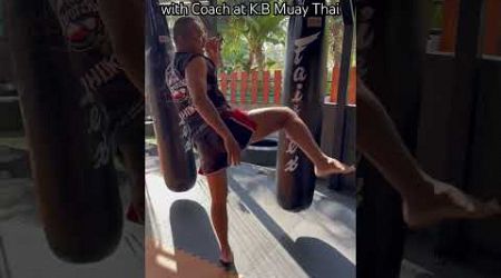 Muay Thai Combinations with Coach at K.B Muay Thai Rawai Phuket Thailand