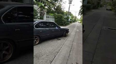 When your car is too low #bangkok #boosted #carlife #bmw #e34 #1JZ #low #lowlife #burnout #scraping