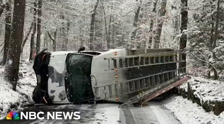 Winter weather hits coast to coast, threatening holiday travel