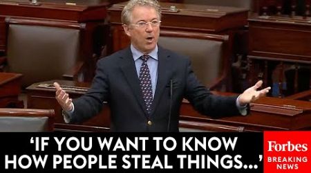 Rand Paul Details Waste And Fraud In Govt Spending In Blistering Tirade Before Funding Bill Passes