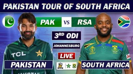 PAKISTAN vs SOUTH AFRICA 3rd ODI Match LIVE COMMENTARY | PAK vs SA ODI MATCH LIVE