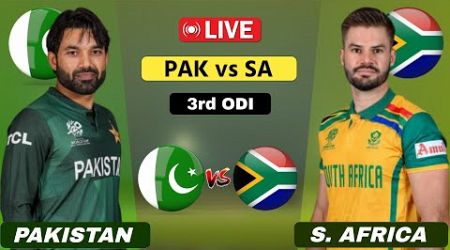 Pakistan vs South Africa Live - 3rd ODI | PAK vs SA Live | Scores &amp; Commentary #cricketlive