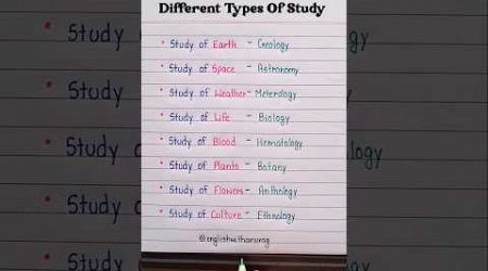 Different types of study 