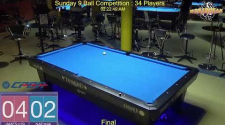 Sunday 9 Ball Competition : 22/12/24