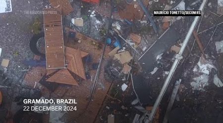 At least 10 killed as small plane crashes into Brazilian town popular with tourists