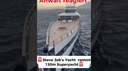 ANWALT reagiert: STEVE JOBS Yacht rammt 130m SUPERYACHT #jura #schadenersatz #haftung #unfall #yacht