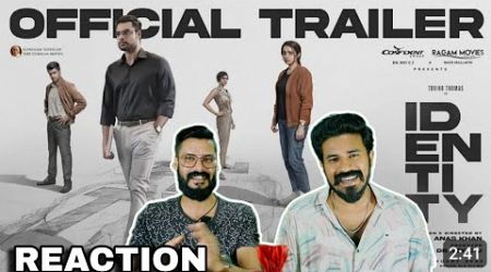 IDENTITY Trailer Reaction | Tovino Thomas Trisha Vinay Rai Akhil Paul Anas Khan Entertainment Kizhi