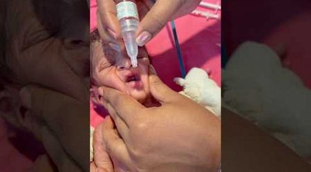 Vaccine Giving Video #newbornbaby #medical #viralvideo