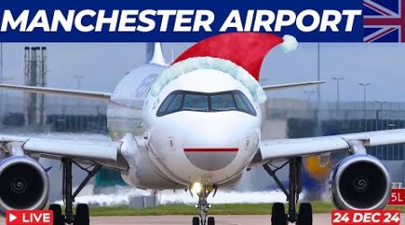 Airport watch - LIVE! | Tuesday 24 Dec 24 | Manchester International Airport EGCC