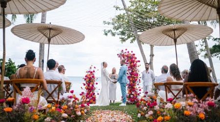 Joshua &amp; Isabelle Koh Samui wedding #samuiwedding #weddingkohsamui #weddingphotographer