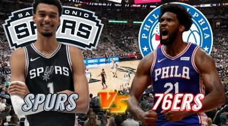 San Antonio Spurs vs Philadelphia 76ers Live Play by Play &amp; Scoreboard