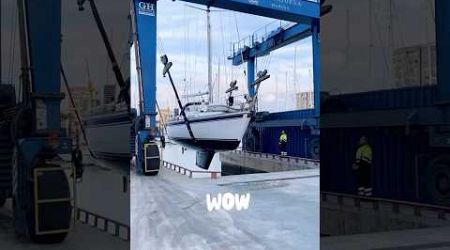 Lifting Our 9-Ton Sailboat MOYA | Antifouling &amp; Splash Back into the Water