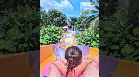 SLIDING ROCKS right Water Slide in Andamanda Phuket #waterslide #waterpark #watertube #slide