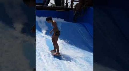 Deena Pro Flowboarder FlowRider Double Surf Machine - Columbia Pictures Aquaverse Pattaya Thailand