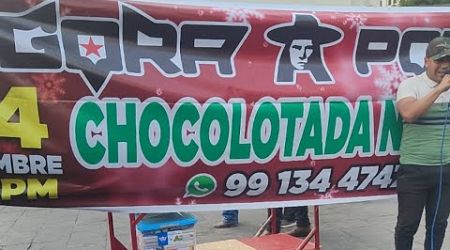 Chocolatada en el ágora popular