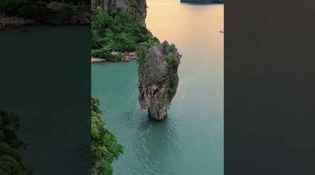 James Bond Island in Thailand, in Phang Nga Bay northeast of Phuket.