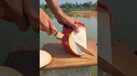 Bangkok Red coconut cutting skills