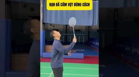 Are you holding the badminton racket correctly? #badminton #sports