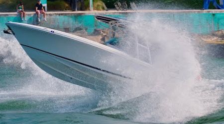 Early Morning Shaky Start on the Boat at Sunrise Haulover Inlet Boats