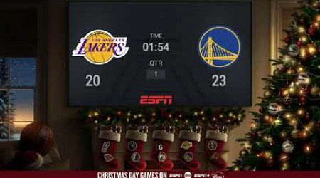 Los Angeles Lakers @ Golden State Warriors | NBA on ESPN Live Christmas Day Scoreboard