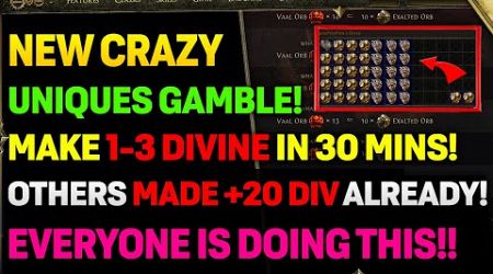 POE 2&#39;s MOST POPULAR Currency Making Strategy REVEALED! | Unique Crafting + Gambling!