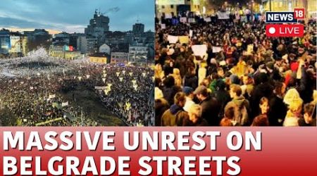 Serbia Protest 2024 LIVE | Mass Anti Government Protest in Belgrade | Belgrade Protest LIVE | N18G