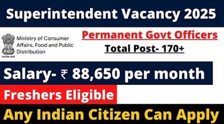 GROUP-B PERMANENT GOVT JOB 2025 | FRESHERS ELIGIBLE | SALARY- 88000+ | APPLY ALL INDIA