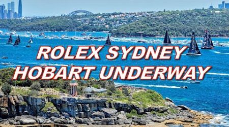 2024 Rolex Sydney Hobart Yacht Race underway