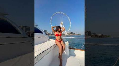 Yacht Ride Dubai #dubai #yacht #jbr #dubaimarina #shreyalpandey #ashortaday #dualipa #myglamgirl