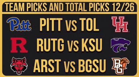 College Football Picks Today 12/26/24 NCAAF Bowl Betting Picks and Predictions