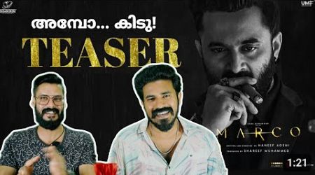 Marco Success TEASER Reaction | Unni Mukundan Haneef Adeni Ravi Basrur | Entertainment Kizh