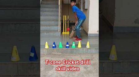 T-cone drill skill video//#popular #skaterarush #top #viralvideo #shortvideo #cricketlover #ytshorts