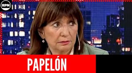 Nuevo papelón de Patricia Bullrich