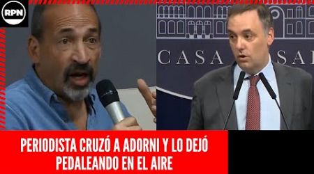 PERIODISTA CRUZÓ A ADORNI Y LO DEJÓ PEDALEANDO EN EL AIRE: &quot;¿EN SERIO...?&quot;