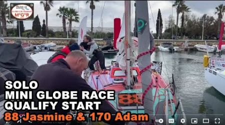 ALMA CG580 Globe 580 Transat Race Qualify Marina de Lagos - two boats 88 &amp; 170 set sail today