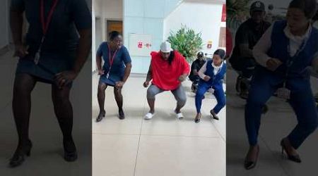 King Of Squats with Emirates Airways flight attendants at Kotoka International AirPort | Ghana 