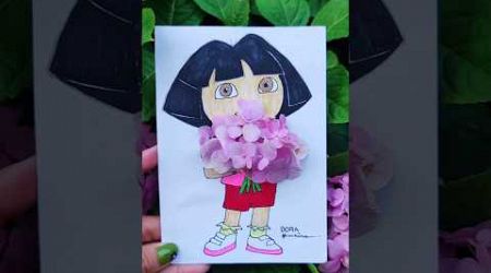 Dora d Explorer! #satisfying #artwork #zhenhina #shorts #popular #flowers #makemerich #yt #ytshorts