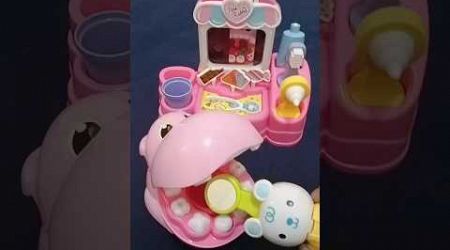 Satisfying with Unboxing &amp; Review Cute Pink Rabbit Medical Dentist Playset ASMR #dentistplayset