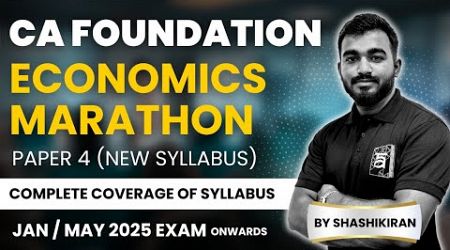 Business Economics Marathon CA Foundation | For January 2025 Exam | ArivuPro | Prof. Shashikiran